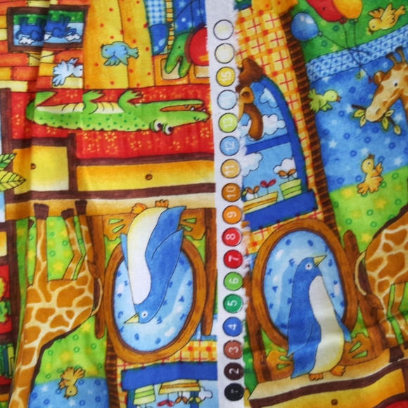 Fabric Cotton Remnant DIY Primary Colors Baby Animals 1 3/4 yards - Picture 8 of 8